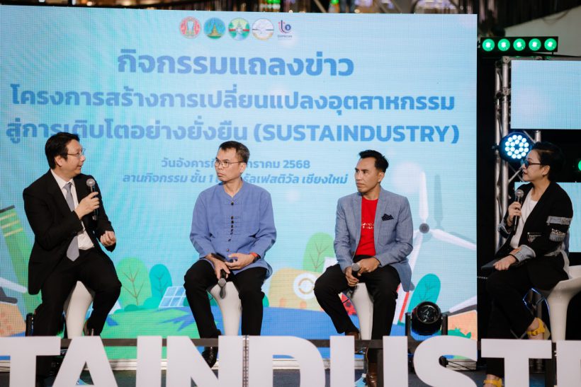 Maejo University’s Agricultural and Food Technology Science Park launches the “SUSTAINDUSTRY” project, promoting sustainability and environmental awareness.